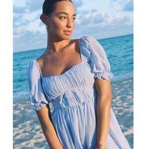 Abercrombie & Fitch | NWT Ruched Ruffle Puff Sleeve Mini Dress